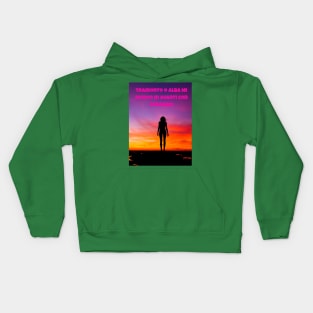 Tramonto O Alba Mi Muovo In Avanti Con Coraggio Kids Hoodie